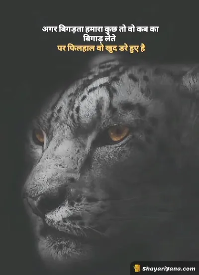 Instagram Attitude Shayari